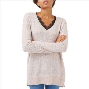Topshop sweater Lace V-Neck Tunic 8